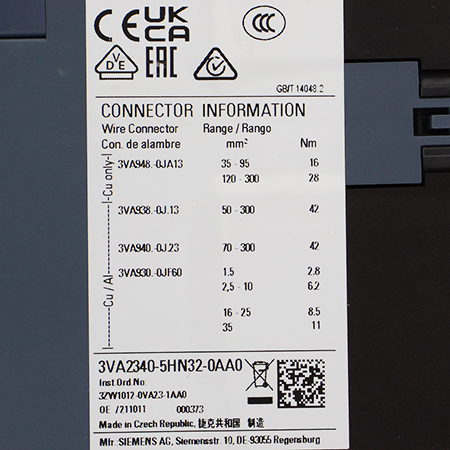 3VA2340-5HN32-0AA0 Выключатель автоматический Siemens