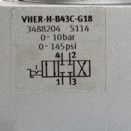 VHER-H-B43C-G18 Распределитель с ручным управлением Festo
