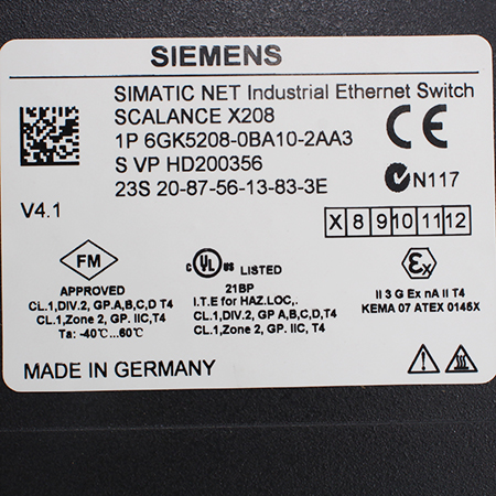 6GK5208-0BA10-2AA3 Управляемый IE коммутатор Siemens (с хранения)