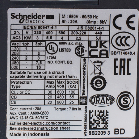 LP1K1210BD Контактор Schneider Electric