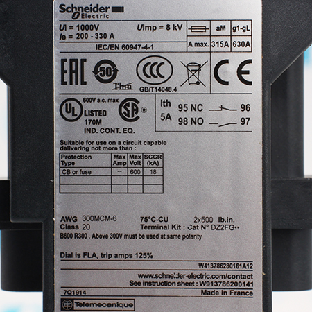 LR9F7575 Реле перегрузки тепловое Schneider Electric