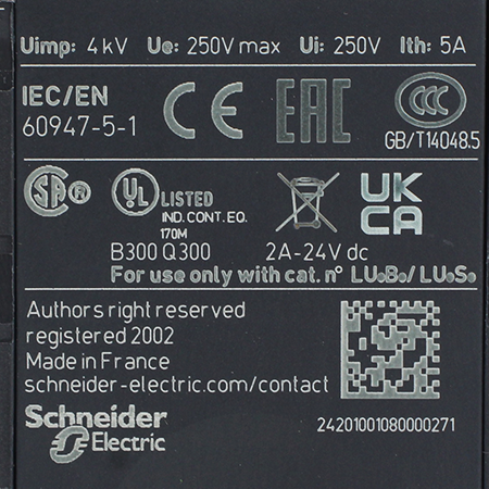 LUFN20 Модуль дополнительных контактов Schneider Electric