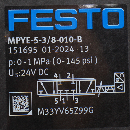 MPYE-5-3/8-010-B Распределитель пропорциональный Festo