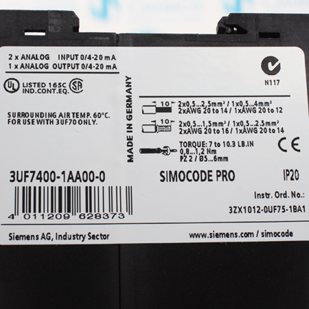 3UF7400-1AA00-0 Модуль аналоговых сигналов Siemens