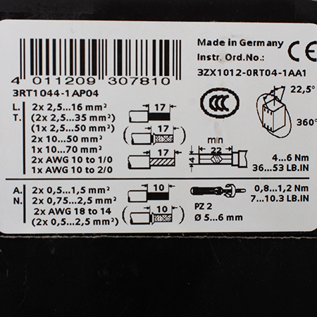 3RT1044-1AP04 Контактор Siemens