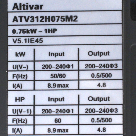 ATV312H075M2 Преобразователь частоты Schneider Electric