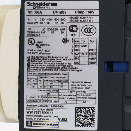 LC1D65AF7 Контактор Schneider Electric (б/у)