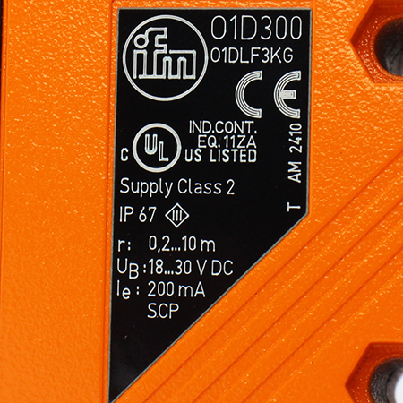 O1D300 Датчик уровня оптический IFM