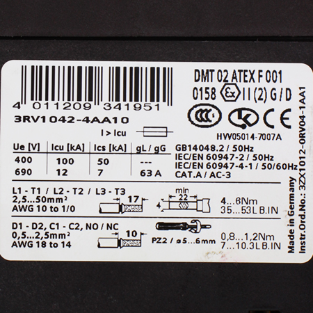 3RV1042-4AA10 Выключатель автоматический Siemens