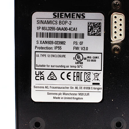 6SL3255-0AA00-4CA1 Панель оператора Siemens