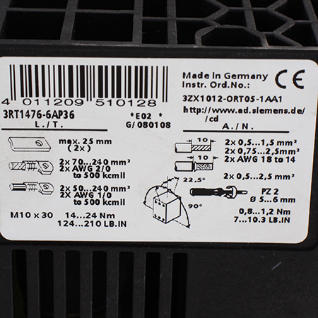 3RT1476-6AP36 Контактор Siemens