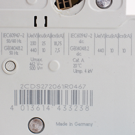 2CDS272061R0467 Выключатель автоматический ABB (б/у)