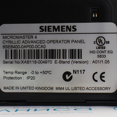 6SE6400-0AP00-0CA0 Панель оператора Siemens