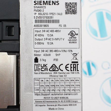 6SL3210-1PE21-1AL0 Преобразователь частоты Siemens