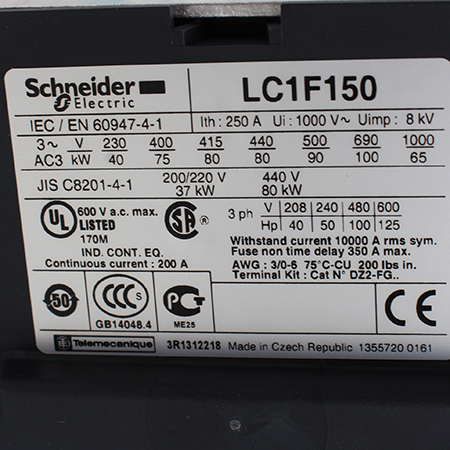 LC1F150M7 Контактор Schneider Electric