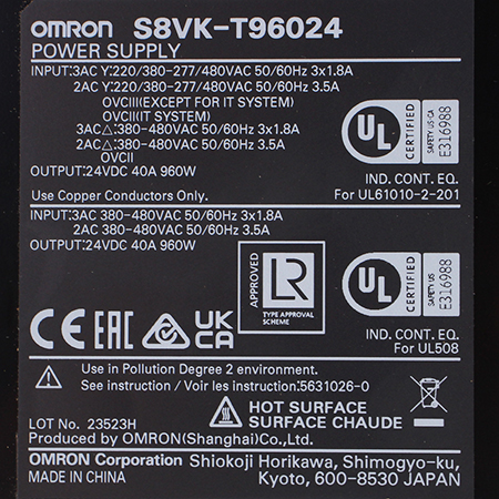 S8VK-T96024 Блок питания Omron