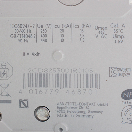 2CDS253001R0105 Выключатель автоматический ABB