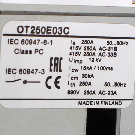 1SCA022764R3060 Рубильник реверсивный ABB (б/у)