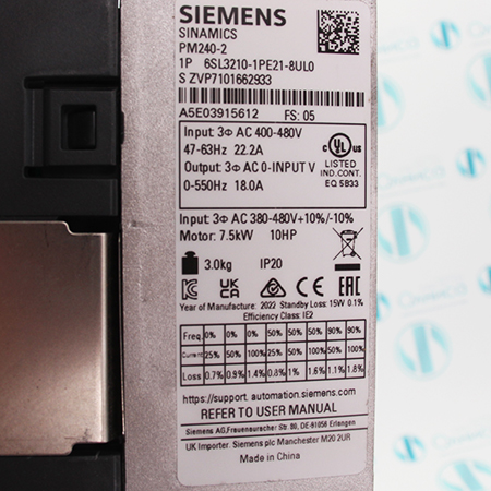 6SL3210-1PE21-8UL0 Модуль силовой Siemens