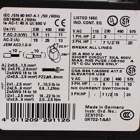 3RT1026-1AP00 Контактор Siemens