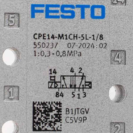 CPE14-M1CH-5L-1/8 Распределитель с электромагнитным управлением Festo