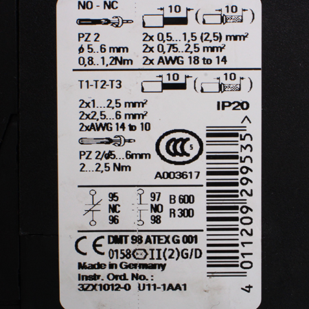 3RU1126-1EB0 Реле перегрузки тепловое Siemens (б/у)