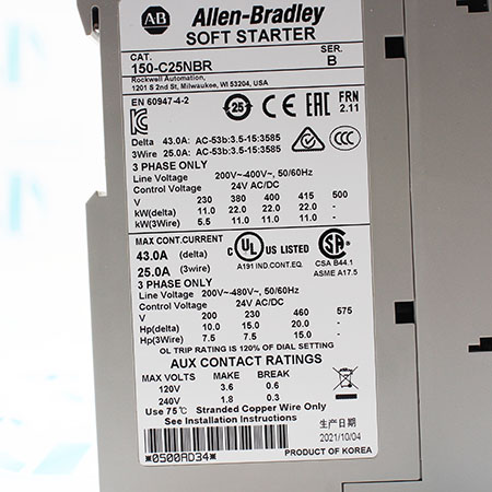 150-C25NBR Устройство плавного пуска Allen-Bradley