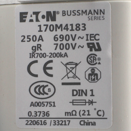 170M4183 Предохранитель Bussmann/Eaton