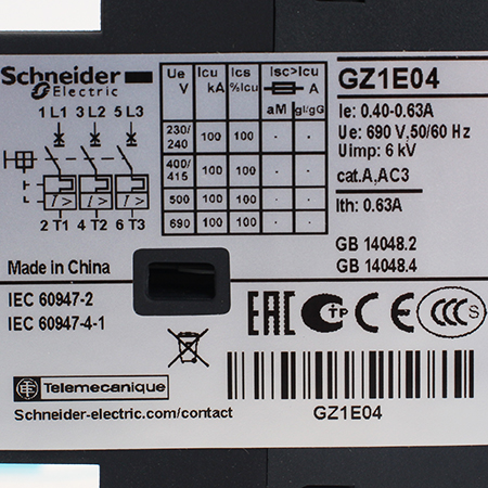 GZ1E04 Выключатель автоматический Schneider Electric