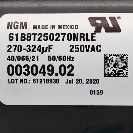 003049.02 Конденсатор пусковой LEESON Electric Corporation