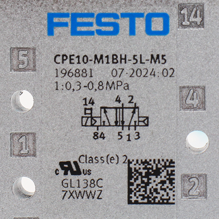 CPE10-M1BH-5L-M5 Распределитель с электромагнитным управлением Festo