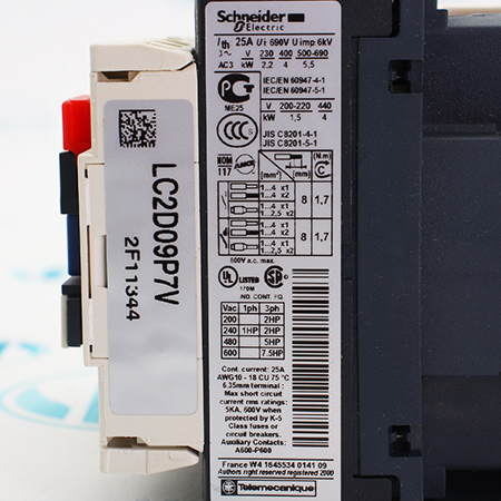 LC2D09P7V Контактор Schneider Electric (с хранения)