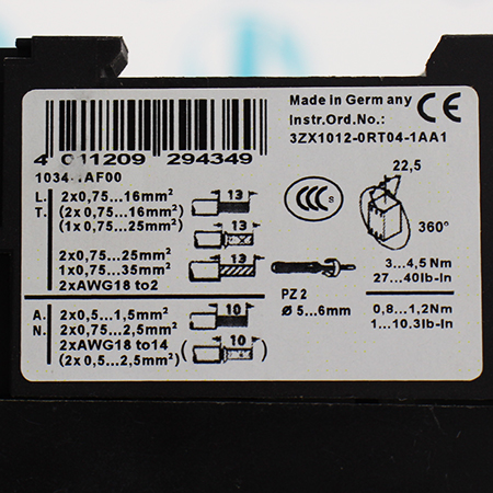 3RT1034-1AG20 Контактор Siemens (б/у)