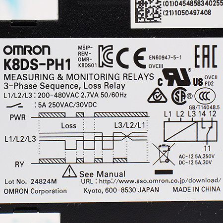 K8DS-PH1 Реле контроля Omron