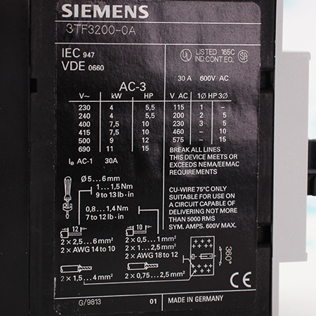 3TF3200-0AN2 Контактор Siemens