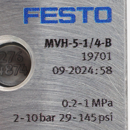 MVH-5-1/4-B Распределитель с электромагнитным управлением Festo