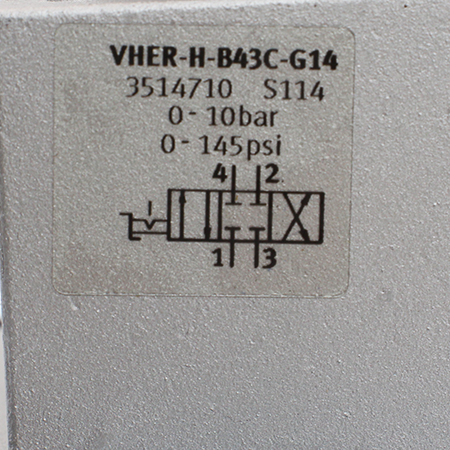 VHER-H-B43C-G14 Распределитель с ручным управлением Festo