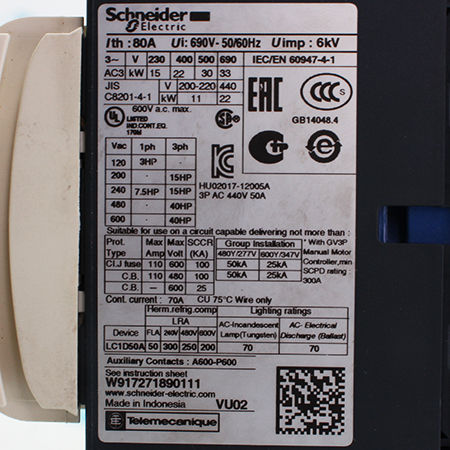 LC1D50AB7 Контактор Schneider Electric