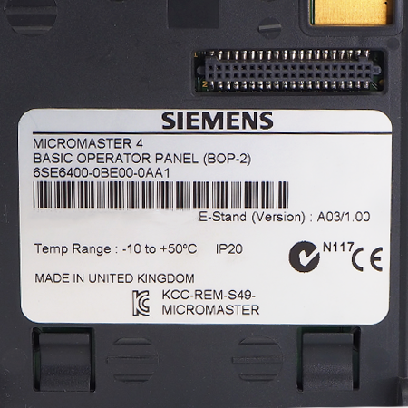 6SE6400-0BE00-0AA1 Панель  Siemens