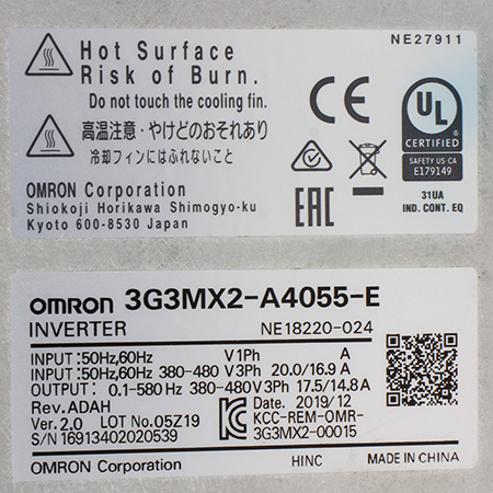 3G3MX2-A4055-E Частотный преобразователь Omron (с хранения)