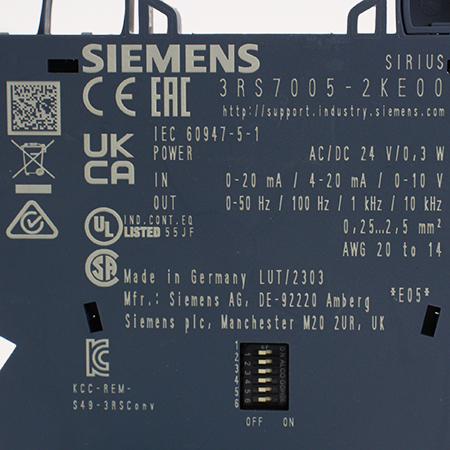 3RS7005-2KE00 Преобразователь аналоговый Siemens