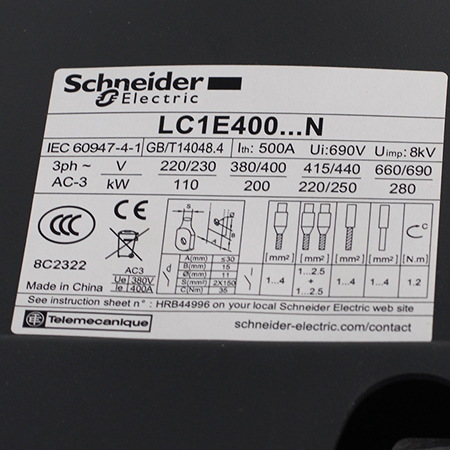 LC1E400M7 Контактор Schneider Electric