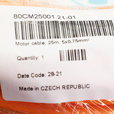 80CM25001.21-01 Кабель двигателя B&R