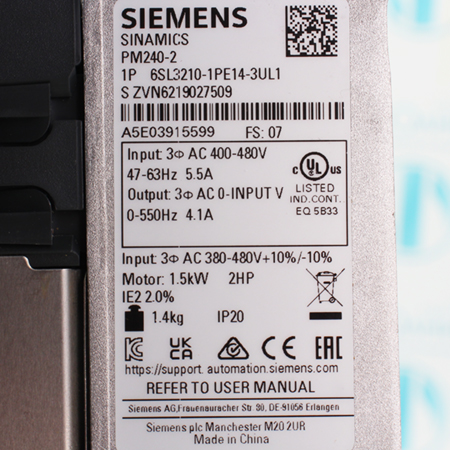 6SL3210-1PE14-3UL1 Модуль силовой Siemens