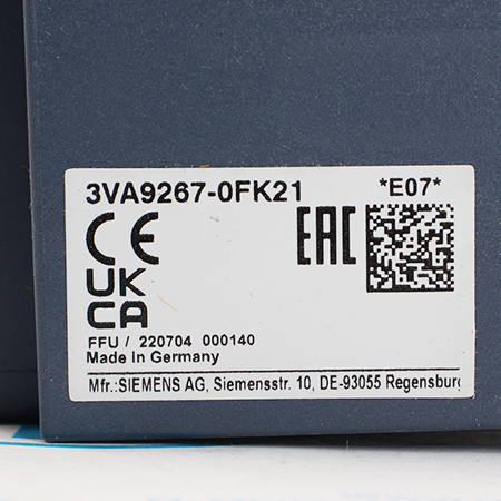 3VA9267-0FK21 Привод моторный Siemens