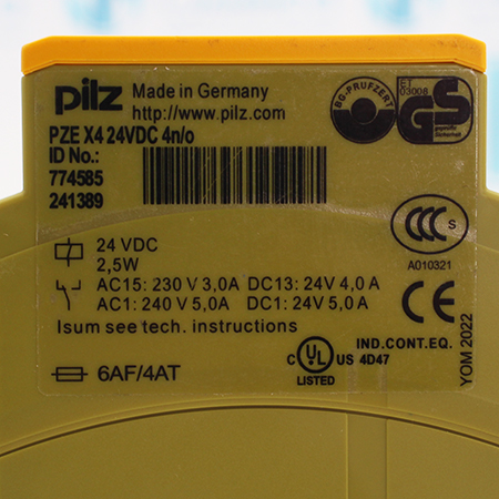 PZE X4 24VDC 4n/o 774585 Модуль расширения Pilz