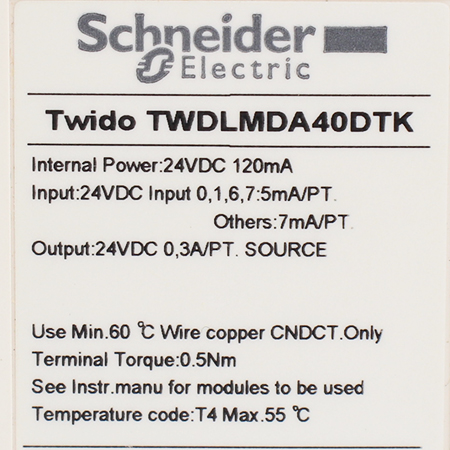 TWDLMDA40DTK ПЛК модульный Schneider Electric