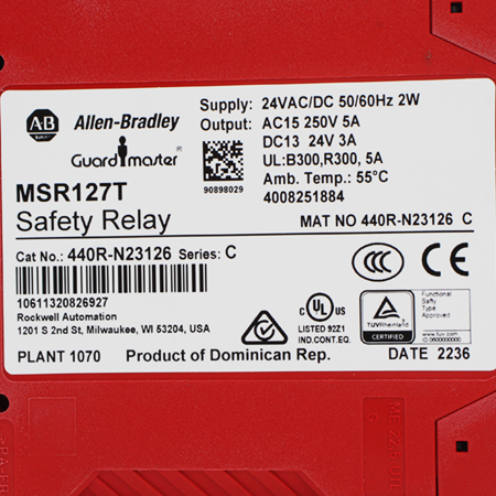 440R-N23126 Реле безопасности Allen-Bradley