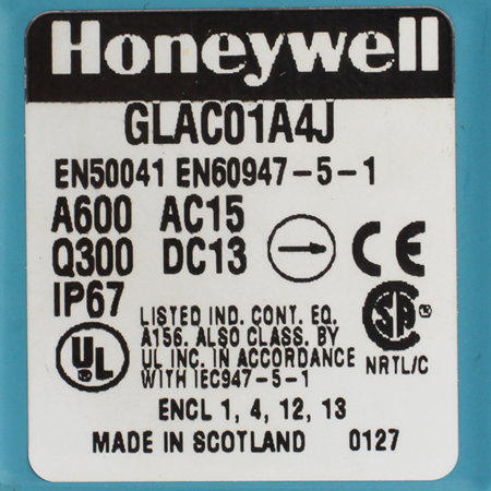 GLAC01A4J Выключатель концевой Honeywell