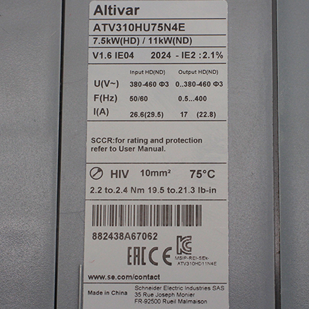 ATV310HU75N4E Преобразователь частоты Schneider Electric